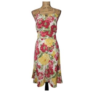 Ann Taylor LOFT 2 Petite silk floral dress